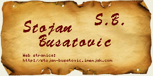 Stojan Bušatović vizit kartica